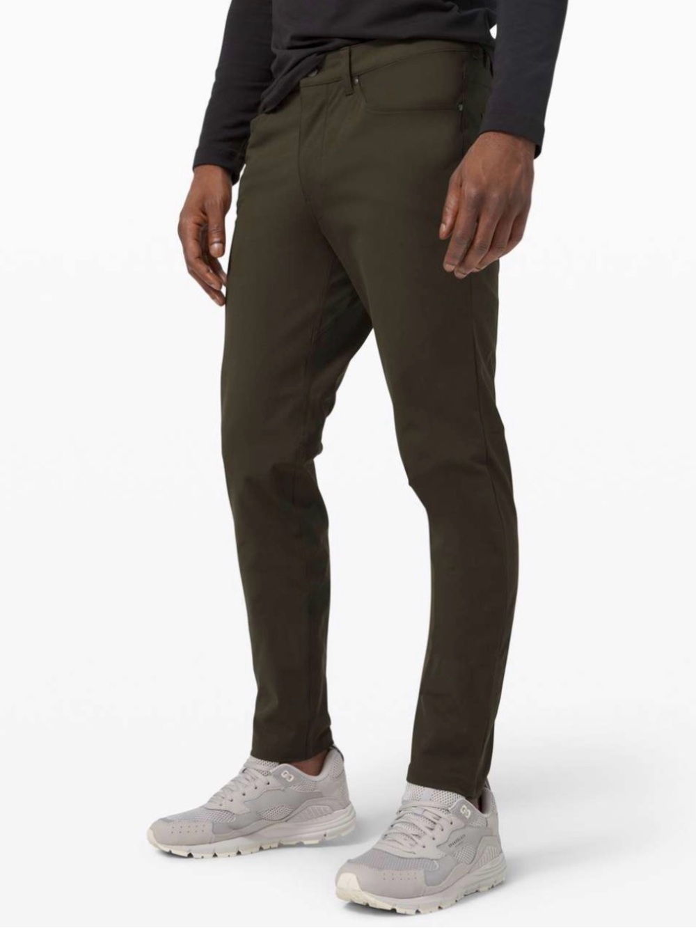 Lululemon ABC Slim-Fit Chino Pant Dark Olive M5971S Mens Size 32x30